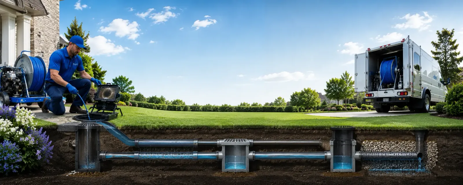 Outdoor drain cleaning information for Oakland, MI